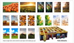 hybrid maze 18pcs single side artworks 2 2 Inflatable Maze (Fall theme)