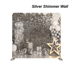 Photo booth (self service package) Silver Shimmer Wall 1763579127 Photo booth (self service package)
